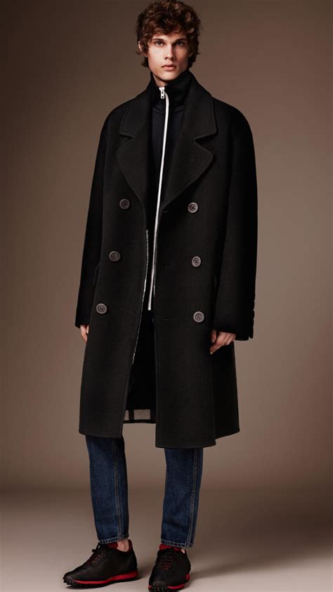 winter coat mens wool burberry|burberry men's wool overcoat.